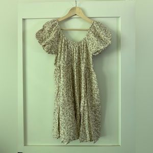 American Eagle Floral Puff-Sleeve Dress